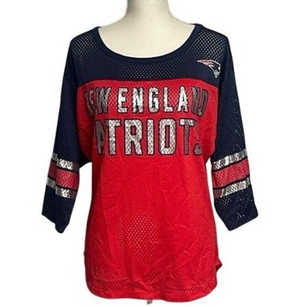 New England Patriots NFL Mesh Team Jersey Women's Large